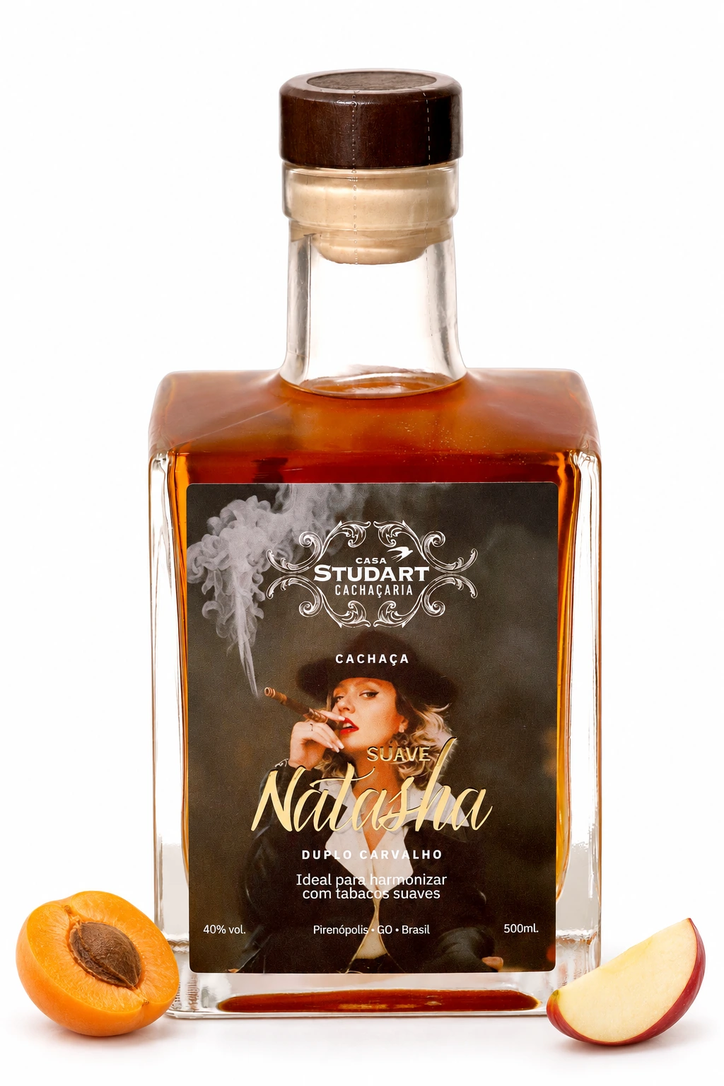 Suave Natasha — Estúdio branco · imagem editada