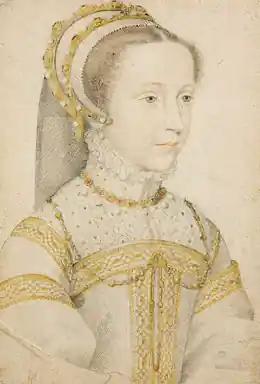 Mary Stuart, Rainha da Escócia. Sua história influenciou a grafia e a migração da família no séc. XVI.